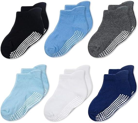 CozyWay Baby Ruffle Socks Baby Girl Turn Cuff Ankle Comfy Cotton Socks Infant - Multi Color - 6 Pair