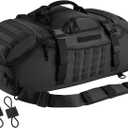 Hannibal Tactical 65L Large Duffle Bag, 3-in-1 Tactical Backpack MOLLE Pack for Sports, Gym, Outdoor, Black