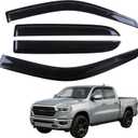 in-Channel Rain Guards for Dodge Ram 1500 Crew Cab 2019-2025