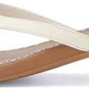 DOEYG Raffia Heels Sandals Summer Beach Flip Flops Heels Square Open Toe Heeled Sandals Dressy Comfortable Slip on Thong Sandal Size 6