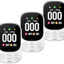 Lunarlipes Carbon Monoxide Detectors Plug in, 3-in-1 CO Detector with Temp/Hum Sensor, Portable Travel Carbon Monoxide Alarm with 85dB Alarm, Real-Time CO Monitor Easy to Read & Install (White-3 Pack)