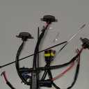 4PCS LED Car Grille Lights Yellow LED Fog Light for Trucks Waterproof Driving for-Road and Foggy Conditions 12V 1W