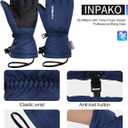 Ski Gloves Men & Women Waterproof 3M Thinsulate Winter Touchscreen Snow Gloves for Snowboard