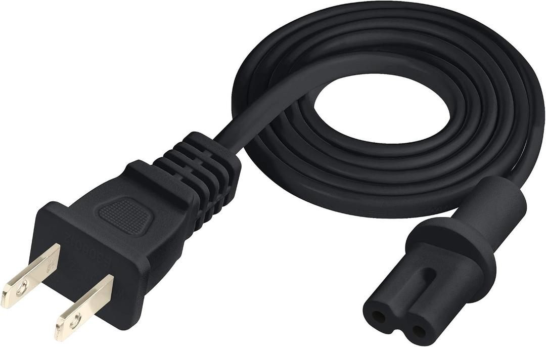 3-Foot Power Cord - Compatible with Sonos Speakers: Five, Play 5, Beam, Ray, Arc, Amp, Playbase, Sub Gen 3 & Mini - Black