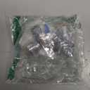 PROCURU 2-Pack PushFit Angle Stop Valve 1/2" Nom x 3/8" OD Comp, Quarter-Turn Push-to-Connect Brass Shutoff Valve for Copper, PEX, CPVC, PE-RT, HDPE Pipes (8X8012-2P)