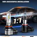 SEALIGHT 9006/HB4 Fog Light Bulbs or DRL, 12000LM 9006 Hb4 Fog Lamp Bulbs 6500K White Fog Lights or Daytime Running Light 1:1 Size Plug ang Play, Non-polarity, Interior Lighting, Pack of 2