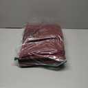 LOCHAS Luxury Bathroom Rug Shaggy Bath Washable Non Slip Bath Rugs for Bathroom Shower, Soft Plush Chenille Absorbent Carpets Mats, Deep Red