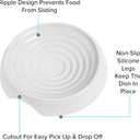 CatGuru Cat Bowls, Whisker Friendly Food Bowl for Indoor Cats, Reliefs Whisker Fatigue, Wide Kitten Dish, Non Slip Pet Dishes, Shallow Pet Plates (Marshmallow, (Pack of 2))