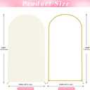 Wokceer 7.2 FT Wedding Arch Backdrop Stand and Arch Cover Metal Arch Stand with Arch Stand Cover for Birthday Party Wedding Ceremony Bridal Baby Shower Event Decor