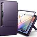 SURITCH Rugged Case for Samsung Galaxy Tab S6 lite 10.4-inch 2024/2022/2020, Built-in Screen Protector Full Body Heavy Duty Shockproof Protective Tablet Cover with S-Pen Slot Kickstand, Purple