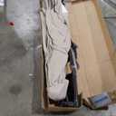 wikiwiki 10ft Patio Umbrellas Offset Outdoor Cantilever Hanging Umbrella w/Infinite Tilt, Fade Resistant Waterproof Recycled Fabric Canopy for Yard, Garden & Deck, Beige