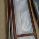 Bamboo Narrow Console Table, 31.5"(L) Wood Small Entryway Table with Rattan and Glass, Accent Slim Hallway Tables, Thin Sofa Side Tables for Hallway, Living Room, Bedroom, Foyer, Walnut