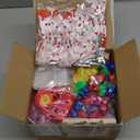 Winlyn 120 Pcs Valentine's Day Stationery Toy Assortment Set Valentine Prizes Rewards Bulk Valentine Goodie Bags Stuffers for Kids Students Valentine Party Favors Treat School Classroom Gift Exchange