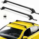 43" Universal Roof Rack Cross Bars, Upgraded Aluminum Lockable Crossbars with Extendable Window Frame & Dual Security Keys. 165lbs Max Load for Bare Roof Cars/Trucks/SUVs