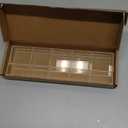 Rycid 9.6 Large Acrylic Straw Holder for Cabinet Door, Reusable Adjustable Two-Part Straws Organizer with Ultra Sticky Adhesive Strips, 2026 Straw Storage for Kitchen Cupboard (Transparent)