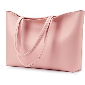 KALIDI Tote Bag Zipper Shoulder Bag Faux Leather Purses Satchel for Women Large Casual Handbag Work Dating College