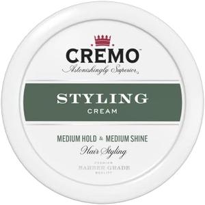 Cremo Hair Styling Premium Barber Grade, Hair Cream and Hair Products For Men, 4 Oz