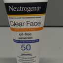 Neutrogena Clear Face Sunscreen Lotion for Acne-Prone Skin, Broad Spectrum SPF 50, Sunscreen for Face & Oily Skin, Oil-,Fragrance- & Oxybenzone-Free, Water Resistant, Matte, Unscented, 3 Fl Oz