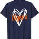 Tiger Men Women Boys Girls Youth Kids Teen T-Shirt Large