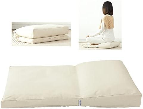 Halotribe Meditation Cushion,Meditation Pillow and Zabuton 2-in-1 Portable Design(50 * 70cm).