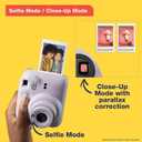 Fujifilm Instax Mini 12 Instant Film Camera, Clay White, Compact 