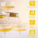 LIYH 20pcs Champagne Glasses 10 Oz Cocktail Coupe Glasses Champagne Flutes Plastic Coupe Cups Disposable Martini Cups Perfect for Bar Cocktails Martinis Parties