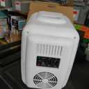 Cooluli Mini Fridge for Bedroom - Car, Office Desk & Dorm Room - Portable 4L/6 Can Electric Plug In Cooler & Warmer for Food, Drinks, Skincare Beauty & Makeup - 12v AC/DC & Exclusive USB Option, Pink