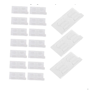 Mikikit 40pcs Holiday Lights Outdoor Clips Outdoor String Lights Sticky Cable Clips