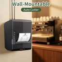 Rongta POS Receipt Printer, 80mm Thermal Printer with USB/Serial/Ethernet and Auto Cutter for Kitchen and Retail Use, Cash Drawer Support for Windows/Mac/Linux (RP327)
