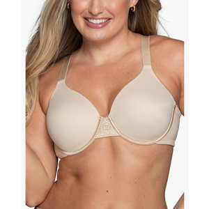 Vanity Fair Women's Full Figure Beauty Back Smoothing Bra, 4 Way Stretch Fabric, Lightly Lined Cups up to H, size 46DDD