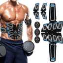 Fitness Belt, Portable Ab Machine,Abdominal Toning Belt Fitness Workout Equipment for Men Woman Abdomen/Arm/Leg Home Office Exercise