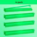 Mahjong Racks with Pushers Set of 4, All-in-one Integrated Tile Rack Combo, Premium Compact Plastic Mahjong Racks with Pushers for 166 PCS 1.2 Inch American Mahjong Tile, 17.8 x 3.1 x 1.2 inches
