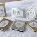 Set of 3 Mini Metal Picture Frame Set 2.5x3.5 Inch, Silver Small Picture Frame with Picture Storage Behind, 2 1/2x3 1/2 Inch Small Picture frame (Silver, Rectangle)