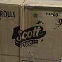Scott 1000 Toilet Paper, 32 Rolls, Septic-Safe, 1-Ply Toilet Tissue , White