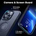 CASEKOO Designed for iPhone 13 Pro Case with Magnetic Invisible Stand [Military Drop Protection] [Compatible with MagSafe] Shockproof Translucent Matte Slim Phone Cover 6.1", Black