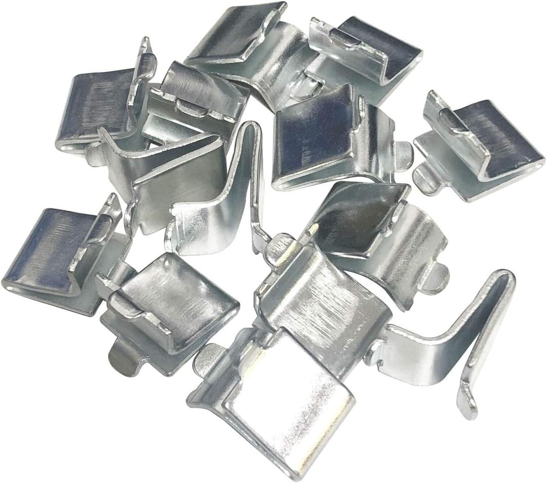 Adjustable Steel Pilaster Shelf Support Clip 14 Pieces