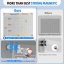 Acrylic Fridge Calendar, Magnetic Monthly Planner with 8 Color Markers, Clear Dry Erase Board for Events/Meetings/Shopping Lists - 14.5 * 11.5''