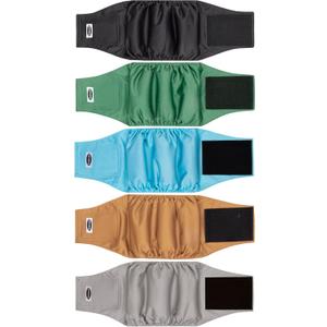 Dog Diapers - High Absorbing Belly Bands for Dogs (Washable, Reusable 5 Pack) (Large)