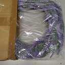 20" Lavender Wreath for Front Door, Artificial Purpule Wreath for Porch, Wedding, Farmhouse Decor, Outdoor Wreaths All Seasons Spring Summer Home Wall Window Decorations(Purple Lavender)