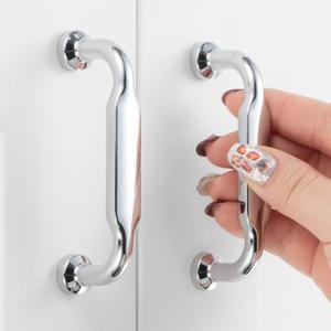 10 Pack, 3 Inch(76mm) Hole Centers, Polished Chrome Kitchen Cabinet Handles ZP2302 | Footed Cabinet Pulls, Heavy Duty Hardware for Drawer, Cupboard, Dresser, Bathroom Vanity, Furniture Door (3" Hole Centers-10 Pcs)