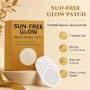 PurevLab Sun Free Glow Patches Sunless Glow Tanning Patches for Natural-Looking Bronzed Skin, Easy-to-Use Glow Patches for Women & Men, Suitable for All Skin Types (2 boxes, 14 Patches)