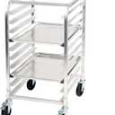Winco 10-Tier Aluminum Sheet Pan Rack with Brake