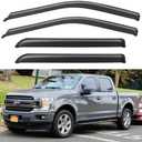 Window Visors Rain Guards for 2015-2025 Ford F150 SuperCrew, Out-Channel Sun Rain Shades Window Vent Deflectors for 2017-2025 F-150 Raptor F250 F350 F450 F550 Super Duty Crew Cab, for Full-Size Cabs