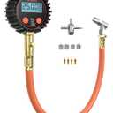 ETENWOLF T400 Digital Tire Pressure Gauge 0-250 PSI, ANSI B40.7 2A Grade High Precision(Plus-Minus 0.5%), Tire Gauge for Tire Pressure with Rubber Hose and Backlit LCD, Car Accessories