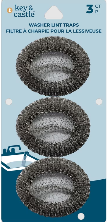 Stainless Steel Washing Machine Lint Traps: Washer Hose Lint Remover with Cable Ties 6