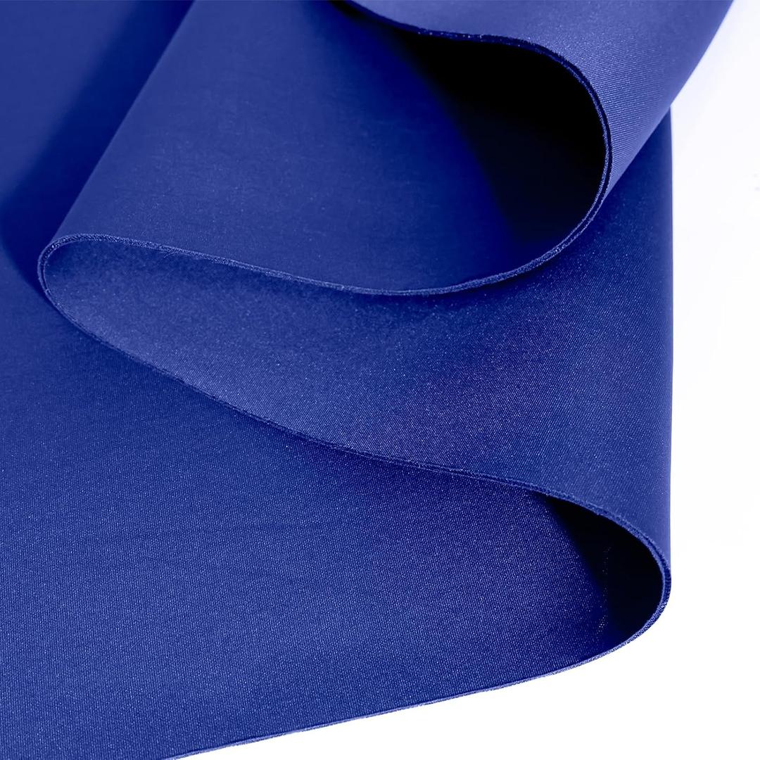 Scuba Knit Fabric Neoprene Fabric Polyester Spandex Fabric Suitable for Skirt Jacket Suits Outfit Baseball Jacket 63'' Wide (Royal Blue)
