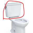 TOTO Drake Transitional Two-Piece Elongated 1.28 GPF TORNADO FLUSH Toilet with CEFIONTECT, Cotton White - CST786CEG#01