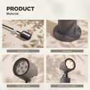 45.3" Landscape Path Lights, IP65 Waterproof Wired Pathway Lights, 5.51''Lx5.51''Wx45.28''H