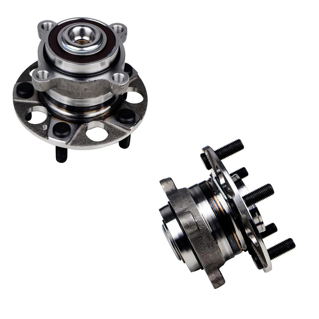 KUSATEC 512353 2pcs Rear Wheel Bearing and Hub Assembly Compatible with for Honda Accord 2008-2012, Acura TSX 2009-2014, 5 Lug w/ABS