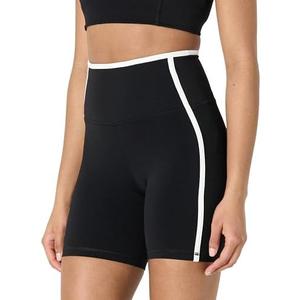 Amazon Essentials Women's Active FormFlex Buttery Soft High Waist 6" Biker Shorts with Contrast Trim, XL